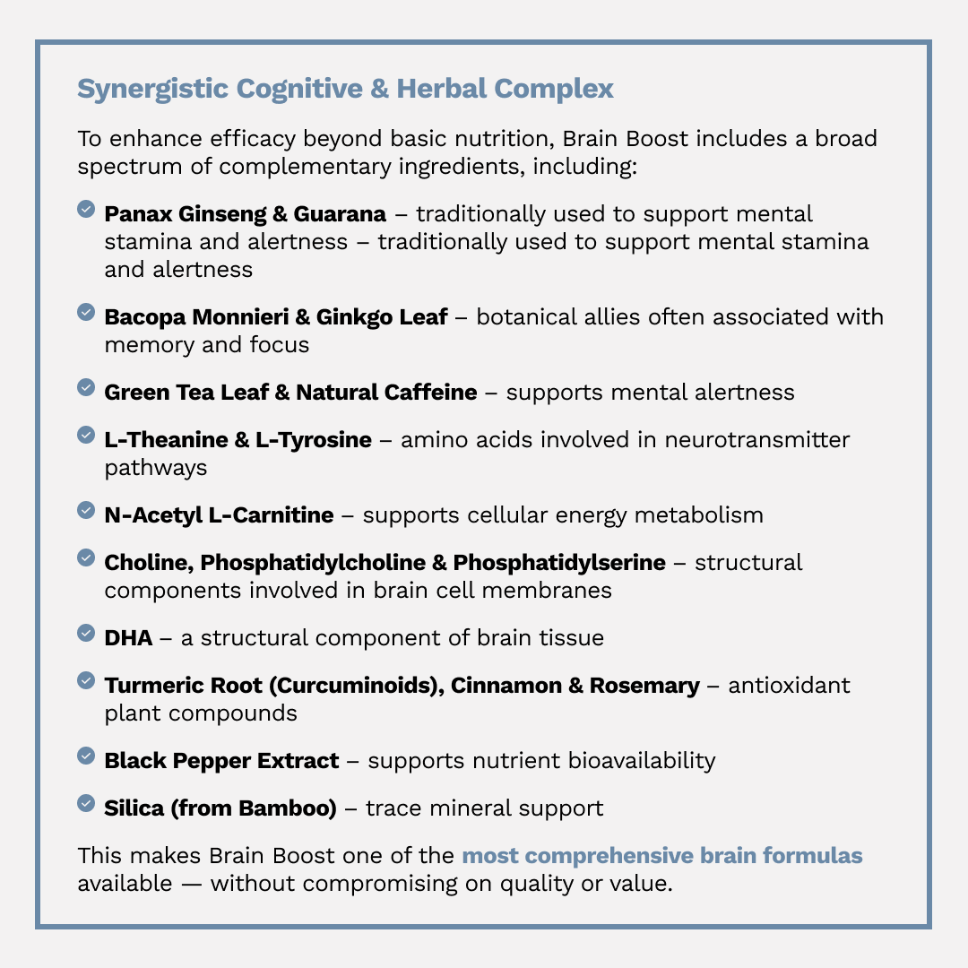 Pure BrainBoost | Research-Backed Nootropic for Focus, Performance & Recall