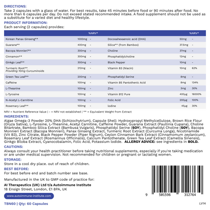 Pure BrainBoost | Research-Backed Nootropic for Focus, Performance & Recall